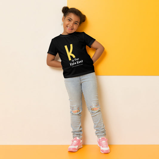 K is for Kylie Kids crew neck t-shirt