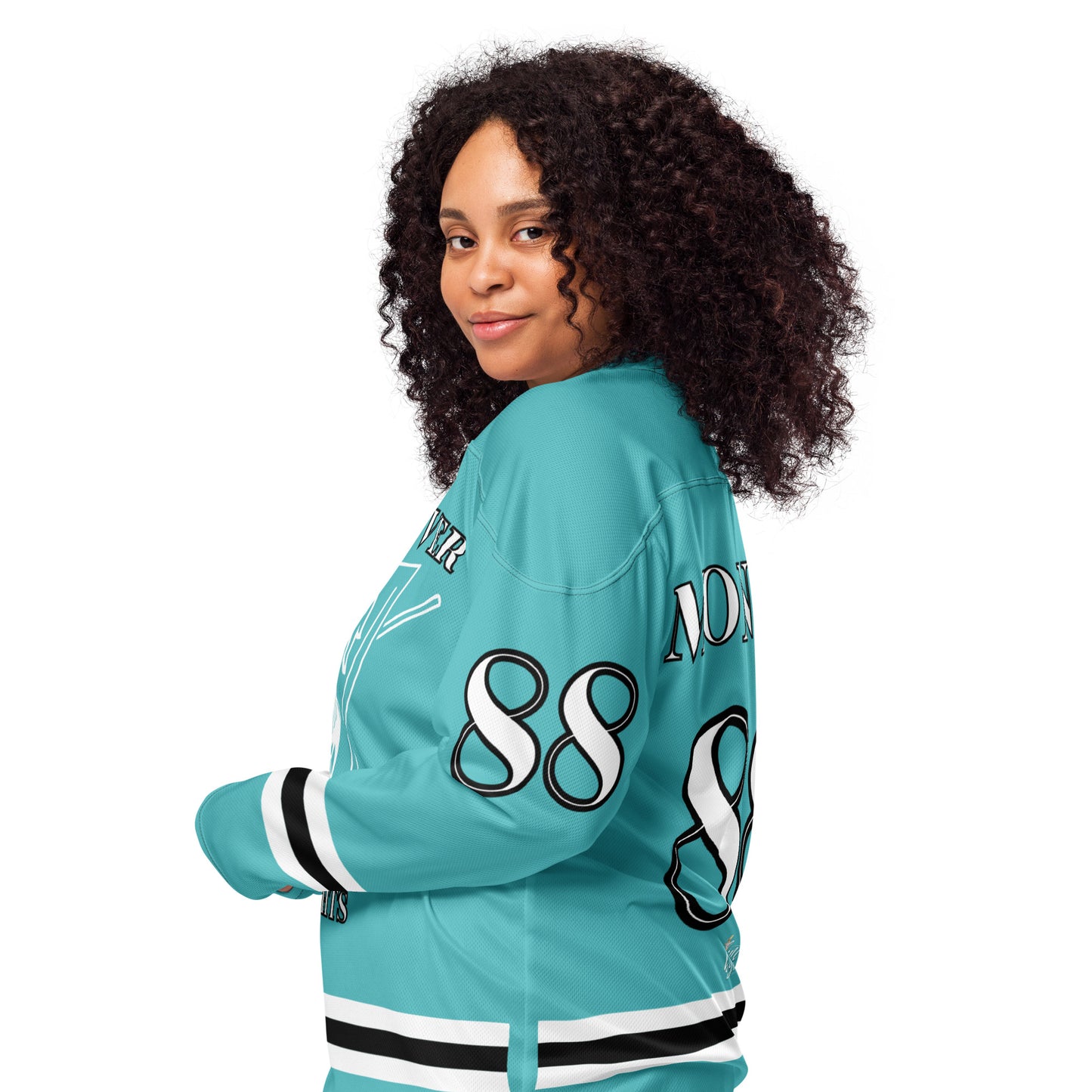 Monroe Away Recycled hockey fan jersey