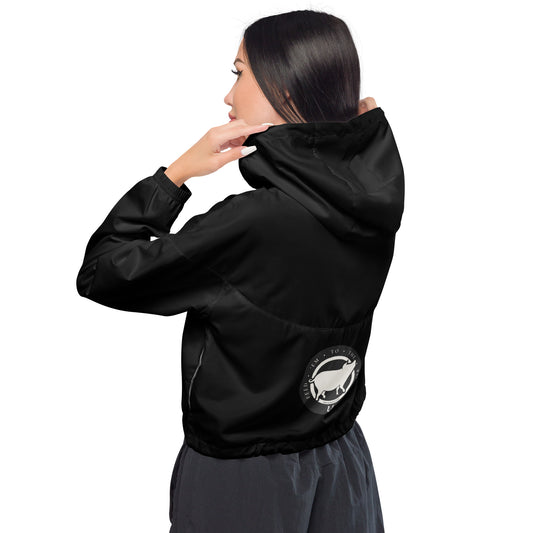 Feed 'em to the Pigs Women’s cropped windbreaker