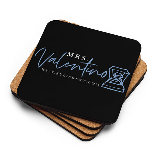 Mrs Valentino (Theo) Cork-back coaster