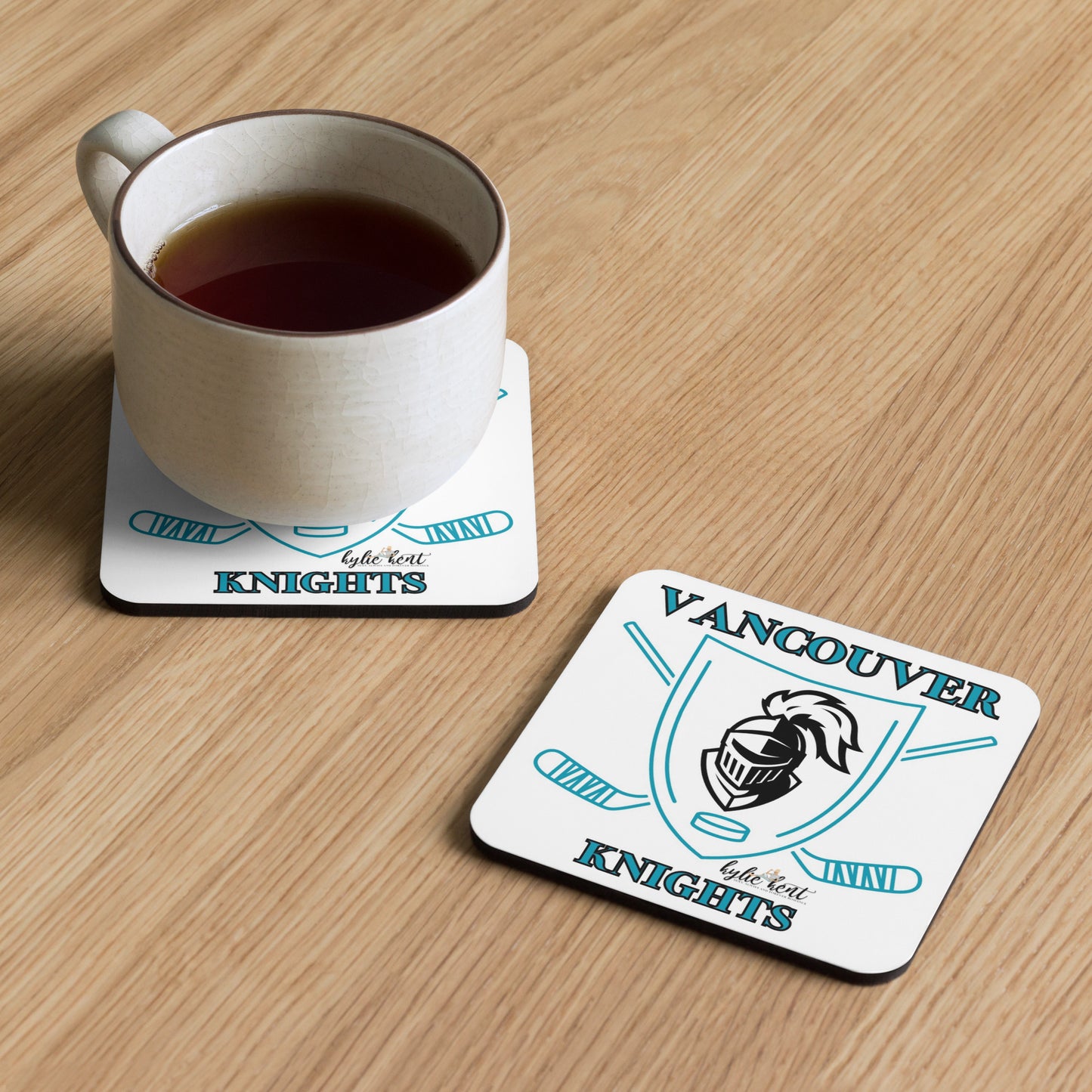 Vancouver Knights Cork-back coaster