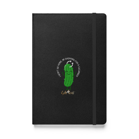 Cucumber Shopping Hardcover bound notebook