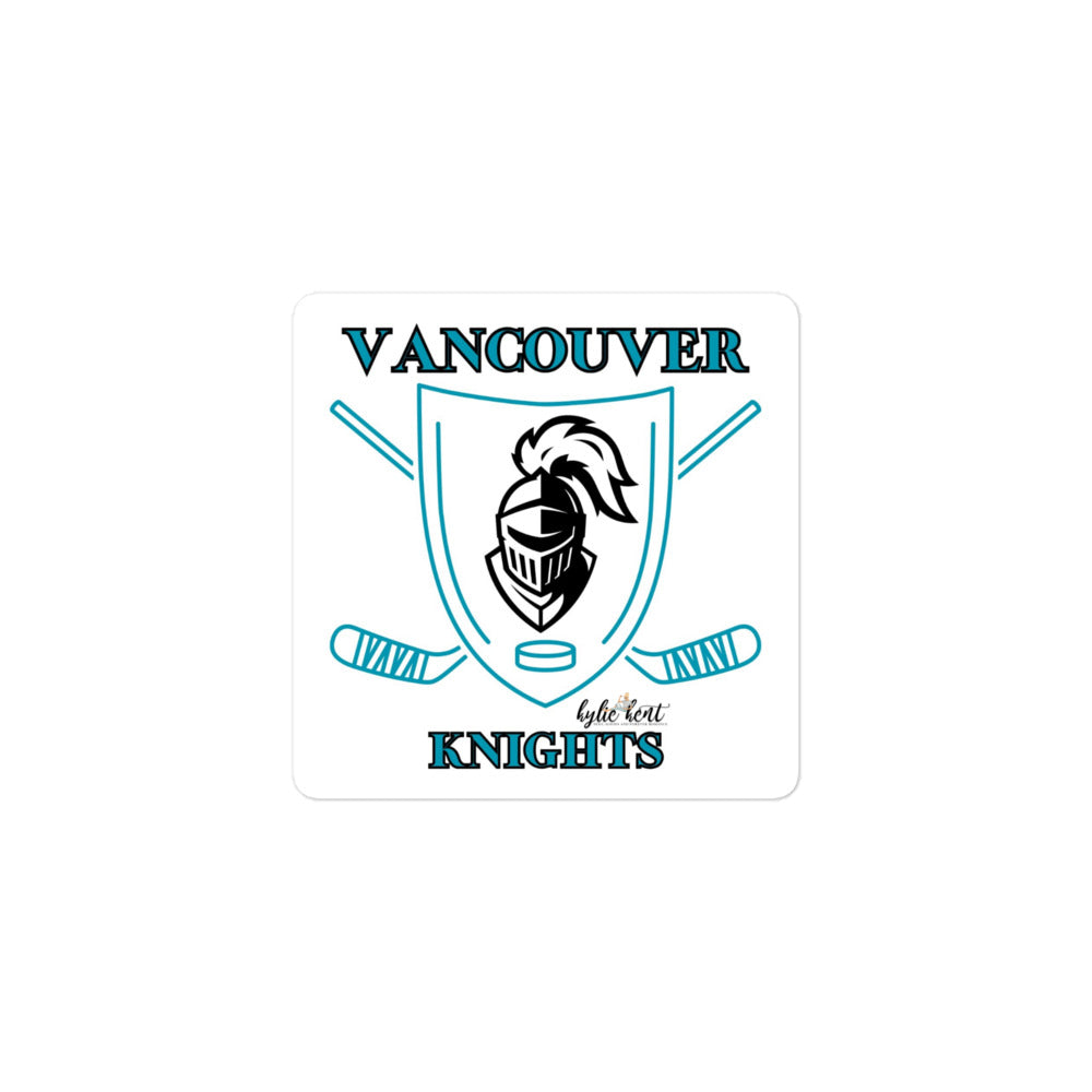 Vancouver Knights Bubble-free stickers