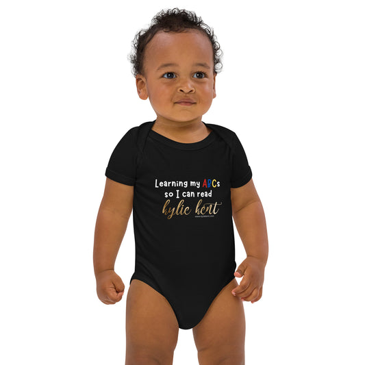 Learning my ABCs Organic cotton baby bodysuit