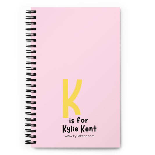 K is for Kylie Spiral notebook