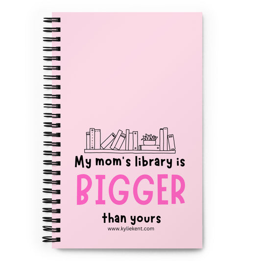 Mom's Library Spiral notebook