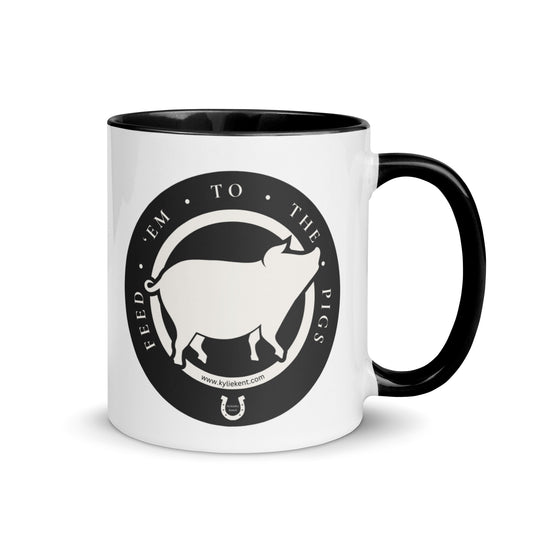 Feed 'em to the Pigs Mug with Color Inside