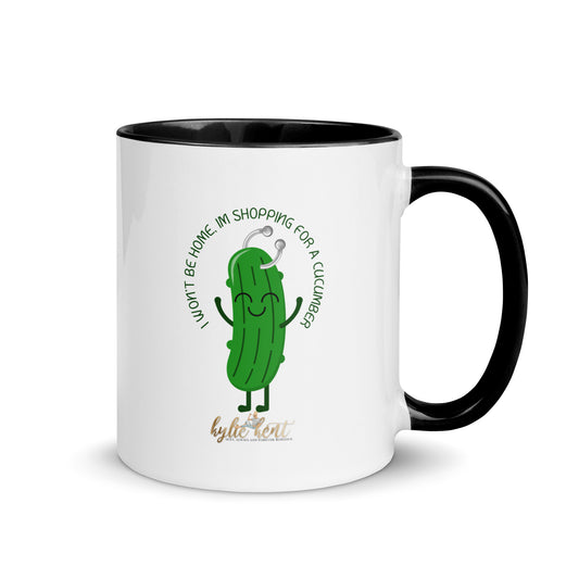 Cucumber Shopping Mug with Color Inside